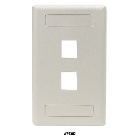 Black Box Gigastation2 Wallplate, 4-Port Single-Ga WPT474